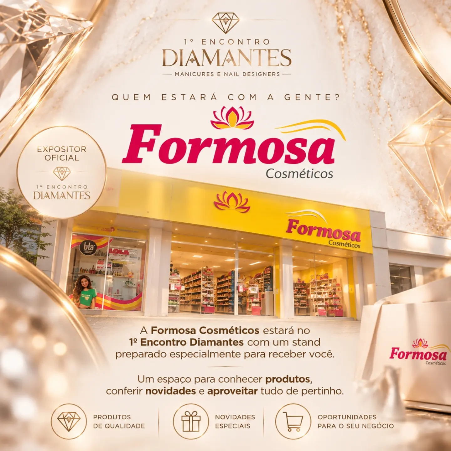 Formosa Cosméticos, expositor oficial